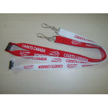 Polyester Lanyards with Metal Hook +Safety Breakaway Buckle
